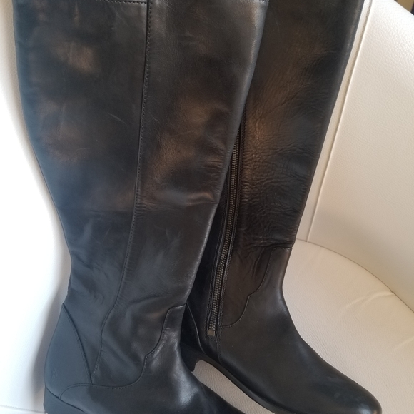 Frye Carly Black Knee Boots Size 7M - Picture 4 of 8